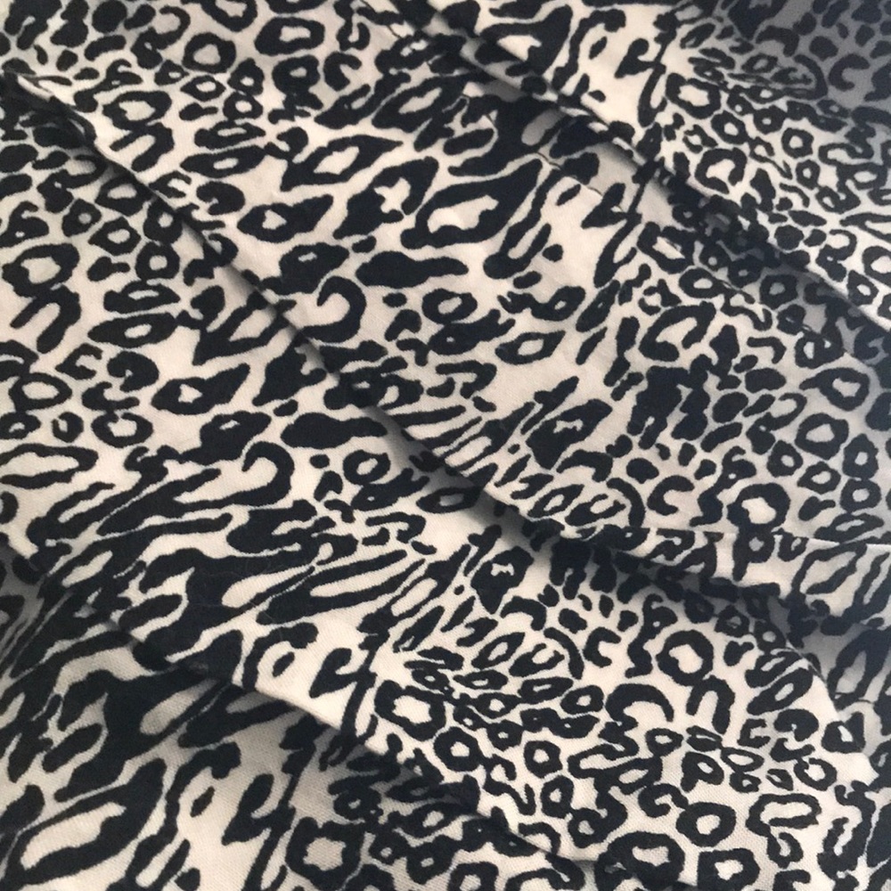 Mandee Tiered animal print mini skirt